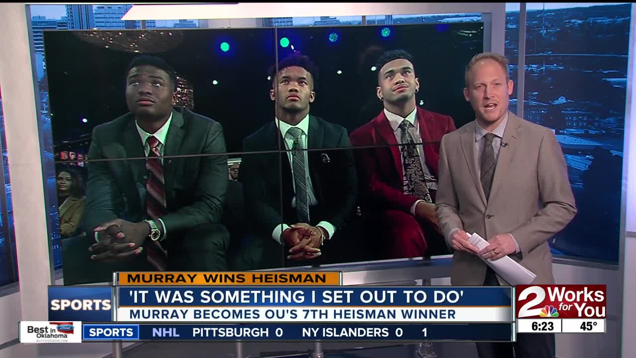 Kyler Murray on winning Heisman Trophy: 'It was something I set out to do'