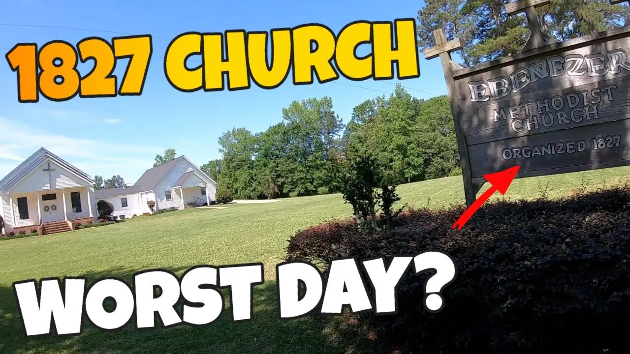 How can Metal Detecting an OLD Church from 1827 be the worst day ever?