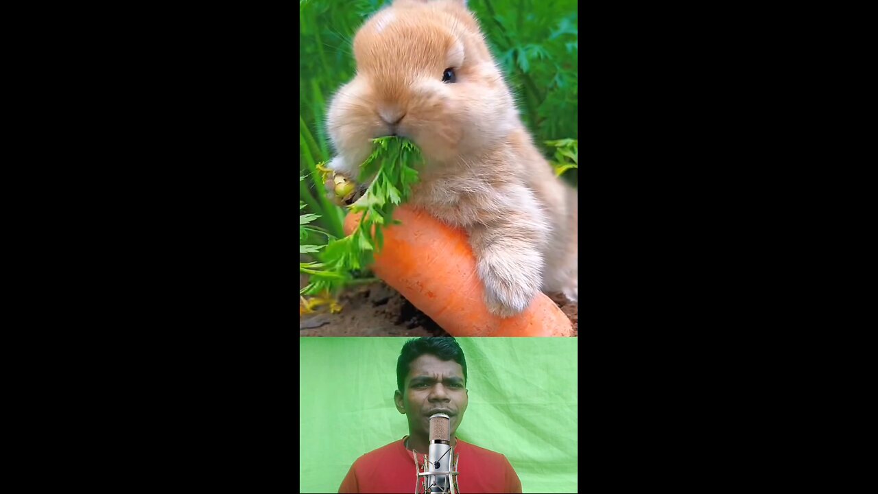 Rabbit trying to gather food #rabbit #shorts #shortvideo