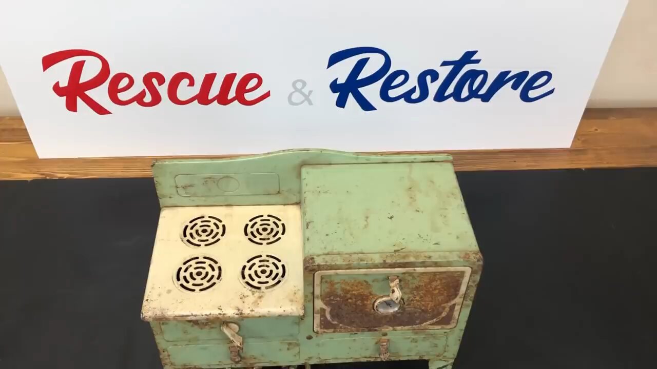 vintage electric oven restoration