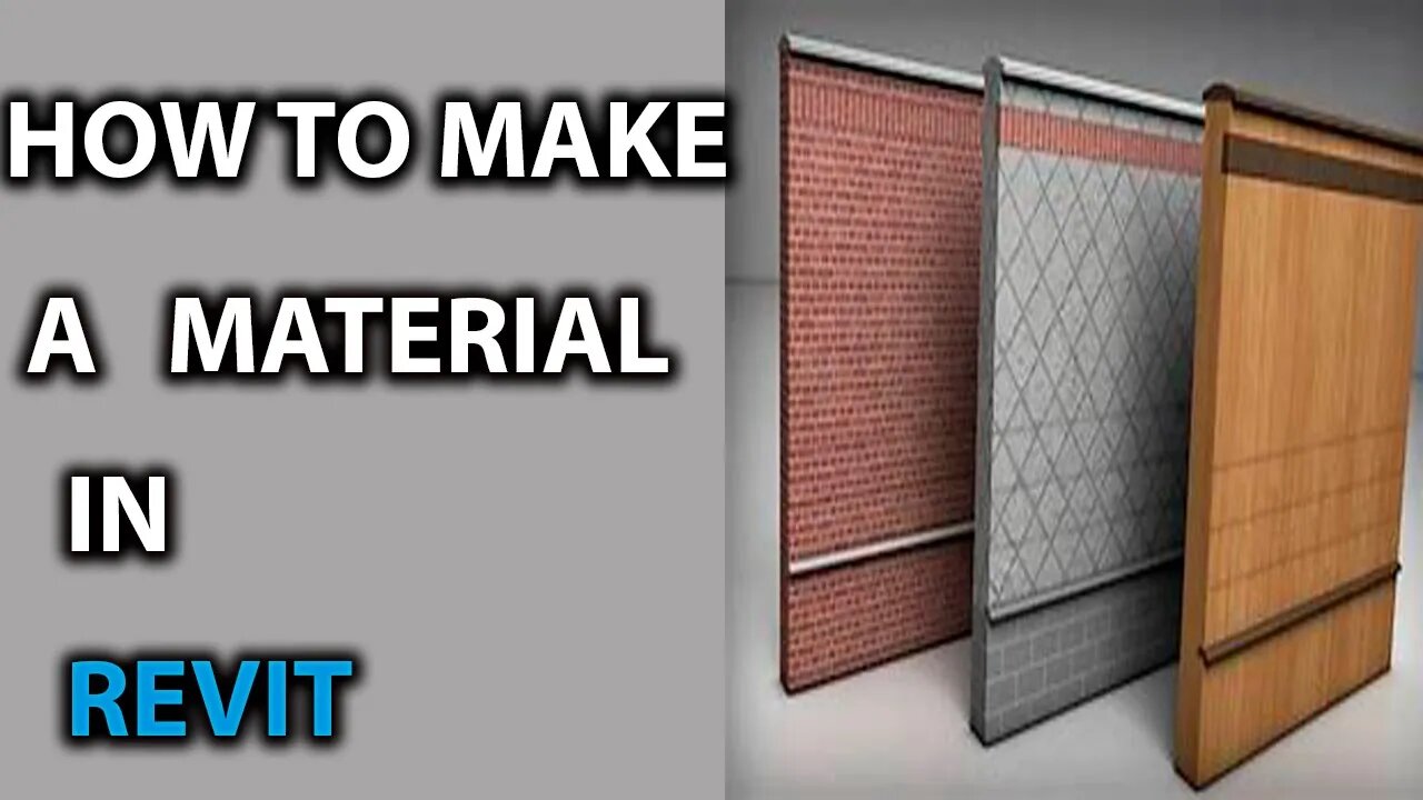 How to create new materials in Revit