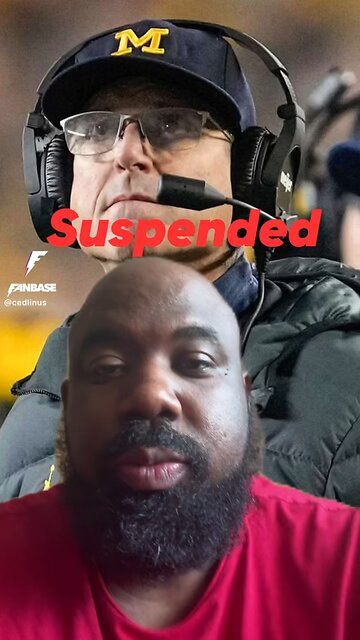 Michigan head coach Jim Harbaugh has beef suspended through end of regular season for sign stealing