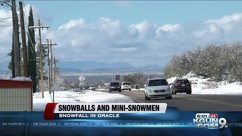 Snow brings playtime to town of Oracle