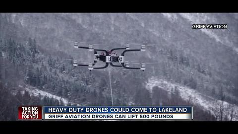 Heavy load drone maker planning to setup shop in Lakeland