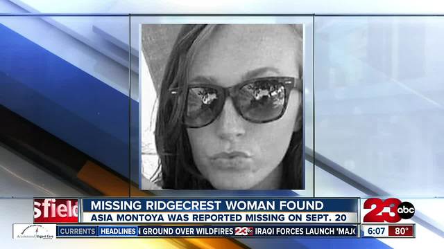 Missing Ridgecrest woman found