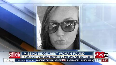 Missing Ridgecrest woman found