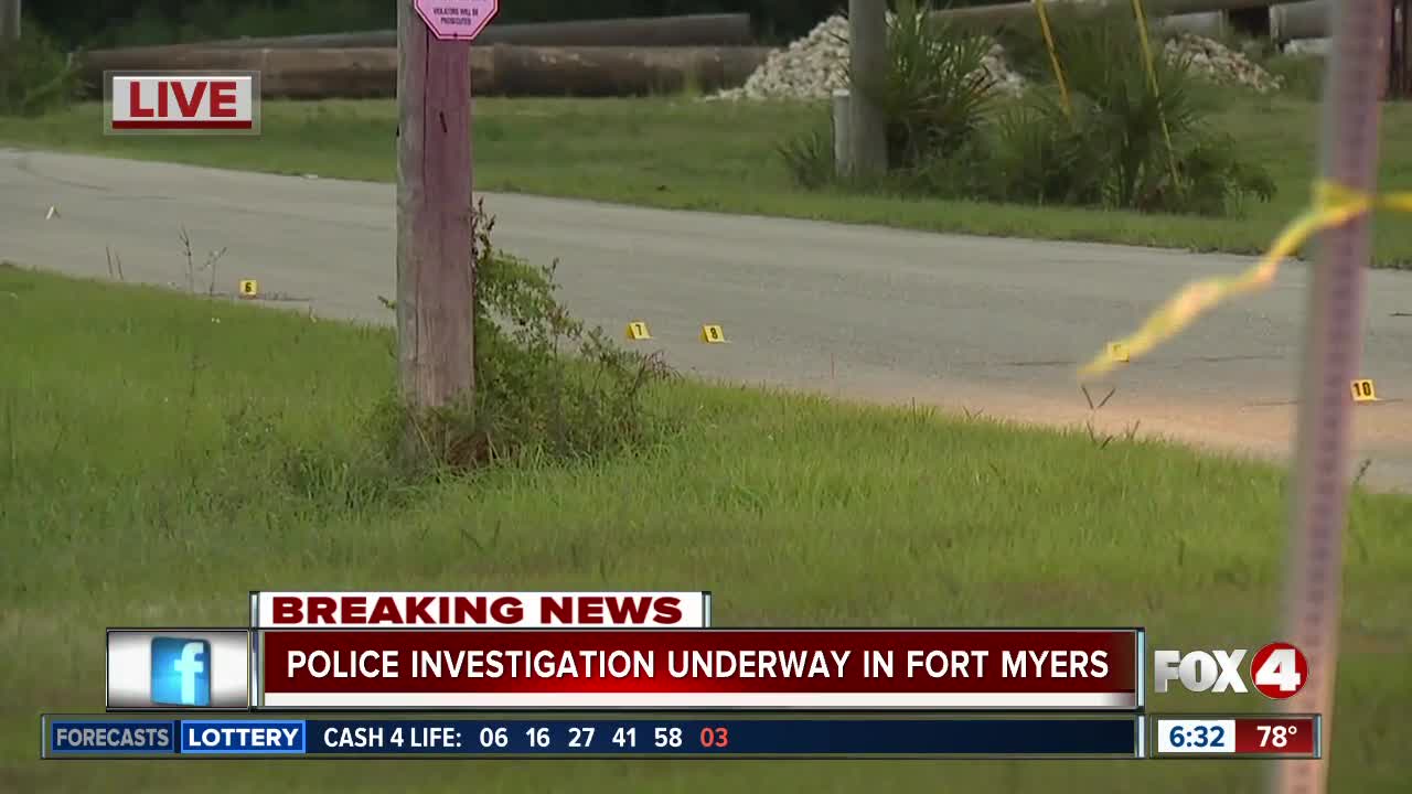 Police Investigating scene on Old Metro Parkway in Fort Myers Friday morning