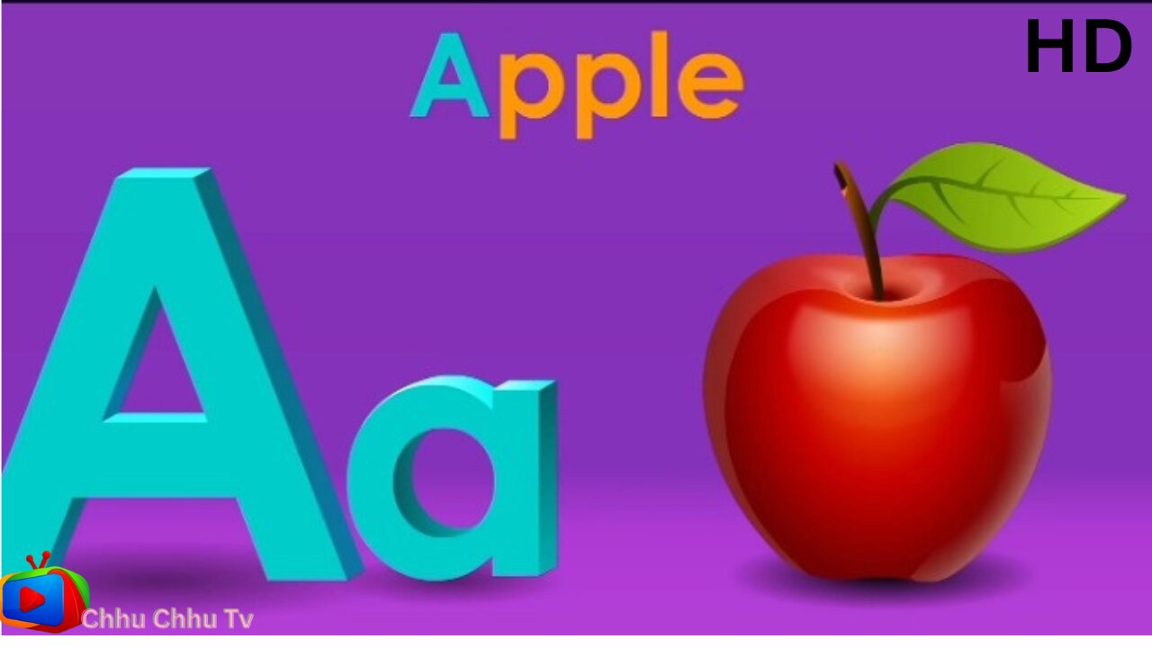 Phonics Song with TWO Words - A For Apple - ABC Alphabet Songs with Sounds for Children