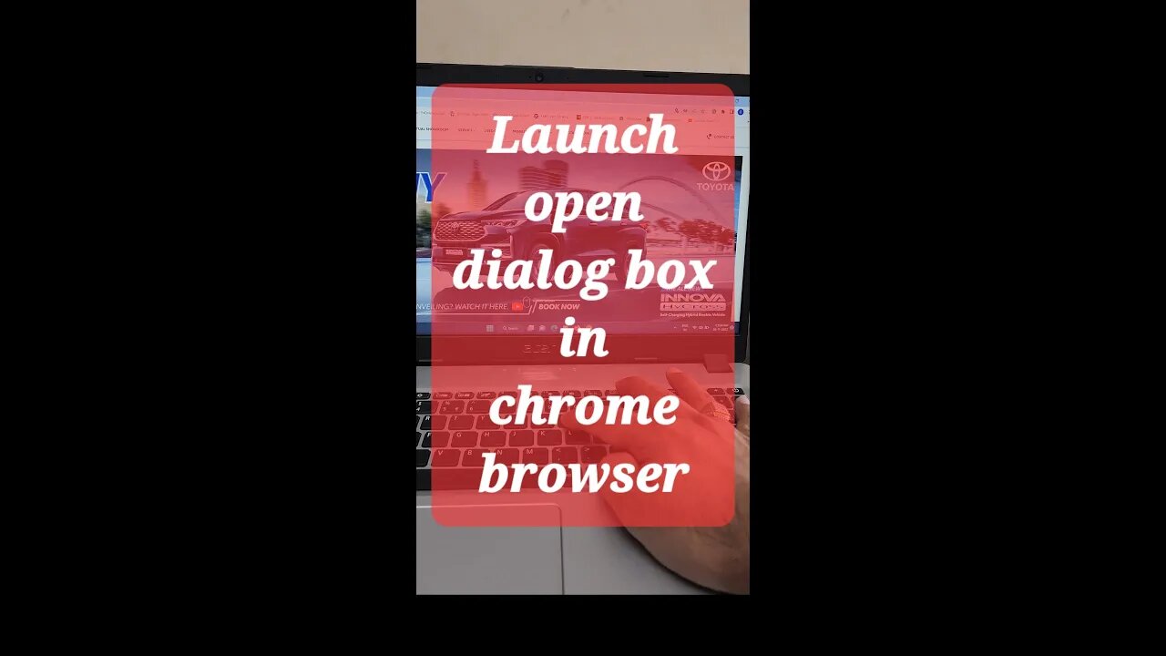 Launch open dialog box in chrome browser #shorts #youtubeshorts