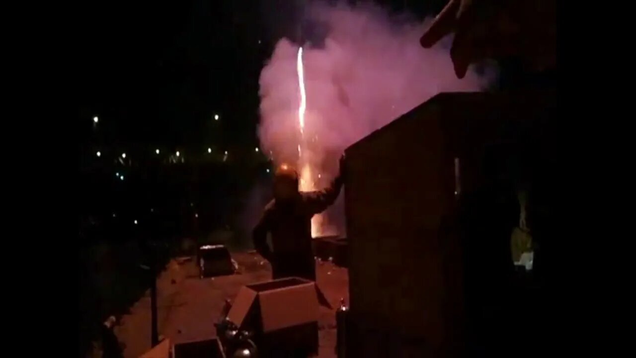 FLASHBACK: barge fireworks show! (BTS)