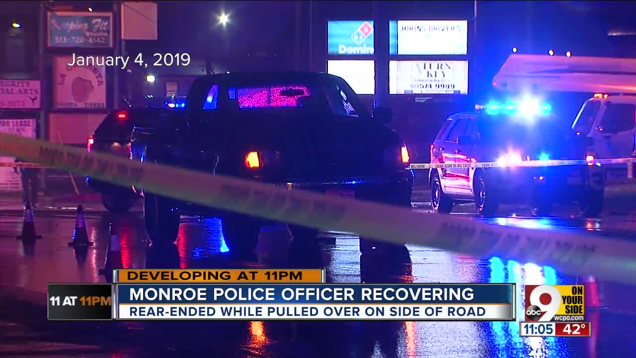 Monroe police officer recovering after serious crash