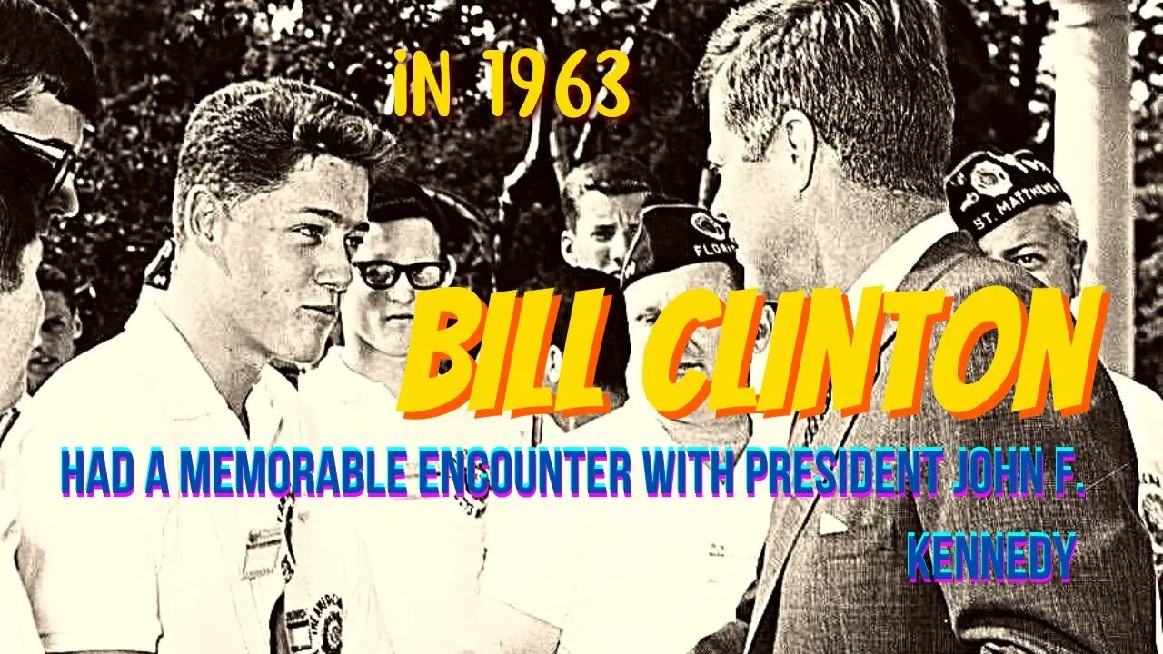 In 1963, a young Bill Clinton had a memorable encounter with President John F Kennedy