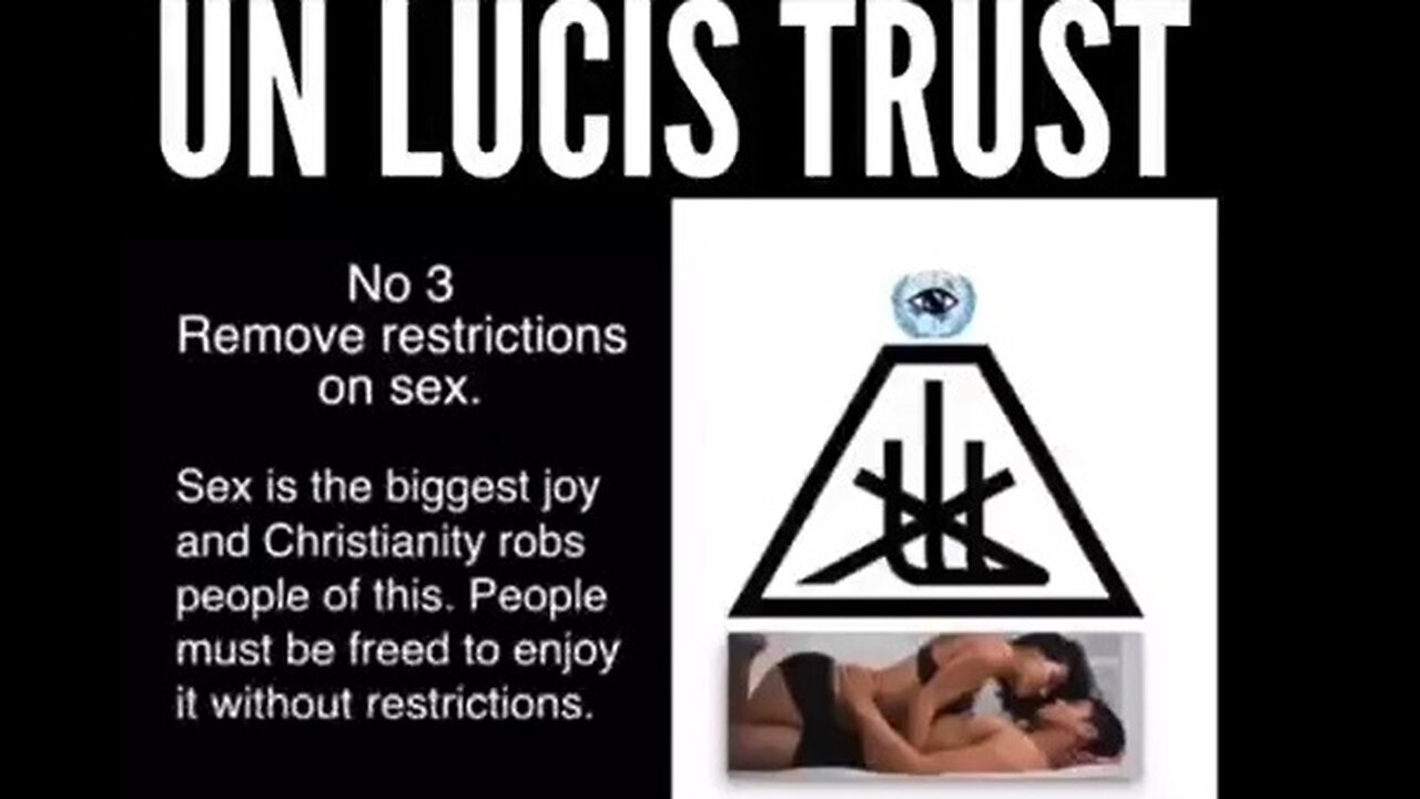 UN LUCIS TRUST AND ROCKAFELLAR FUNDED SATANIC ART