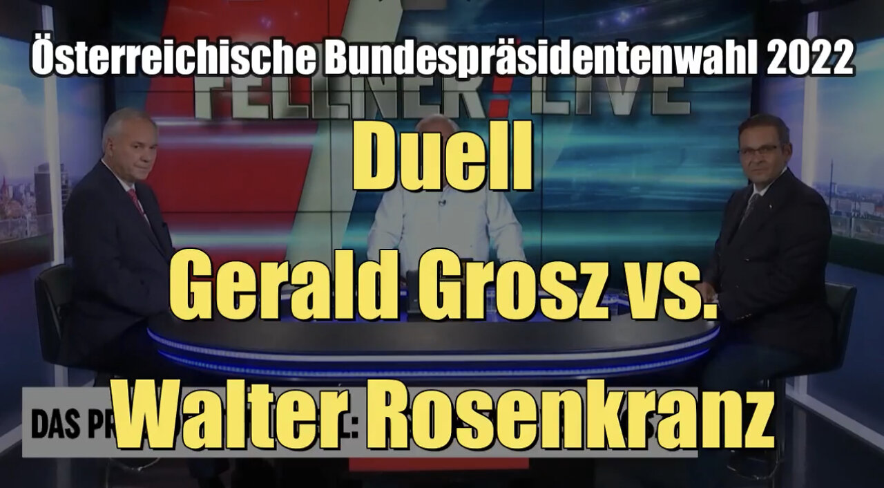 Bundespräsidentenwahl 2022: Duell Gerald Grosz vs. Walter Rosenkranz (oe24 I 19.09.2022)