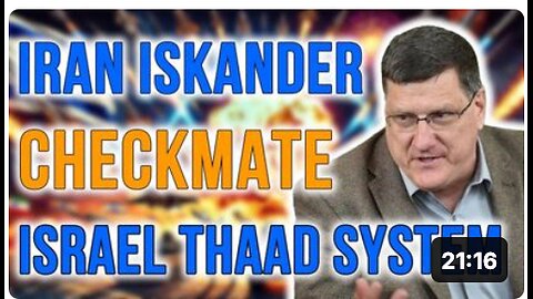 Scott Ritter: Israel's UNPRECEDENTED Fear As Russia’s Iskander In Iran' Hand - THAAD System Useless!