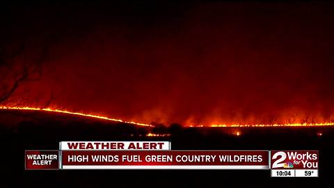 Eight different fire departments battle Washington County wildfire into the night