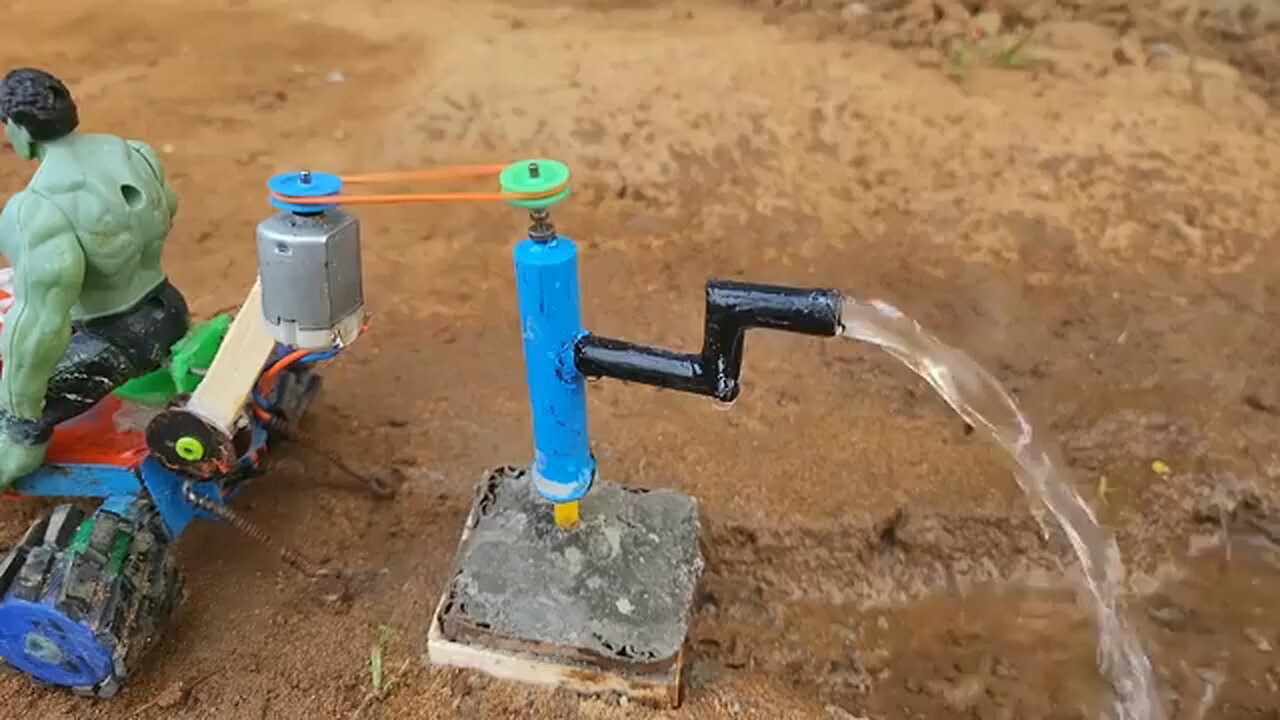 tractot borewell water pump