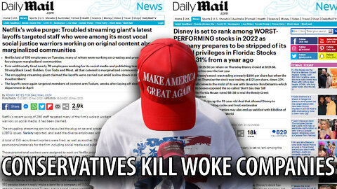 Conservatives Kick 'Woke' Tech Companies While Down Due to Stock Crash, More Layoffs to Come