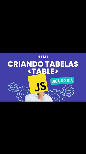 COMO CRIAR TABELAS EM HTML - #html