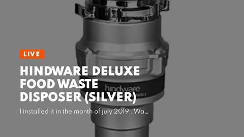 Hindware Deluxe Food Waste Disposer (Silver)
