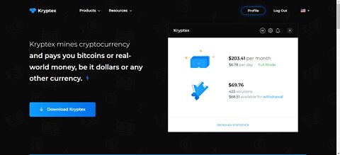 Get 200+ Dollars Per month With Kryptex Free Crypto Currency Miner That Runs In The Background