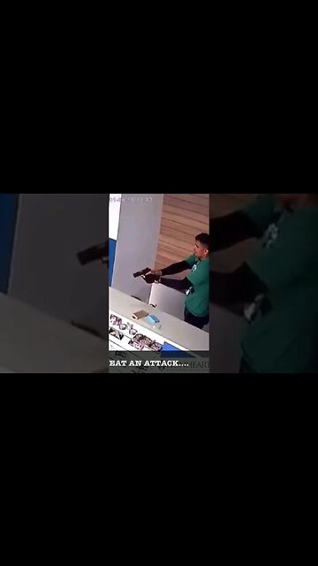 Situational awareness at its finest. Store Owner Saves The Day With a Quick Reaction!