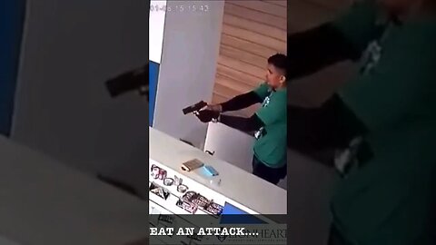 Situational awareness at its finest. Store Owner Saves The Day With a Quick Reaction!