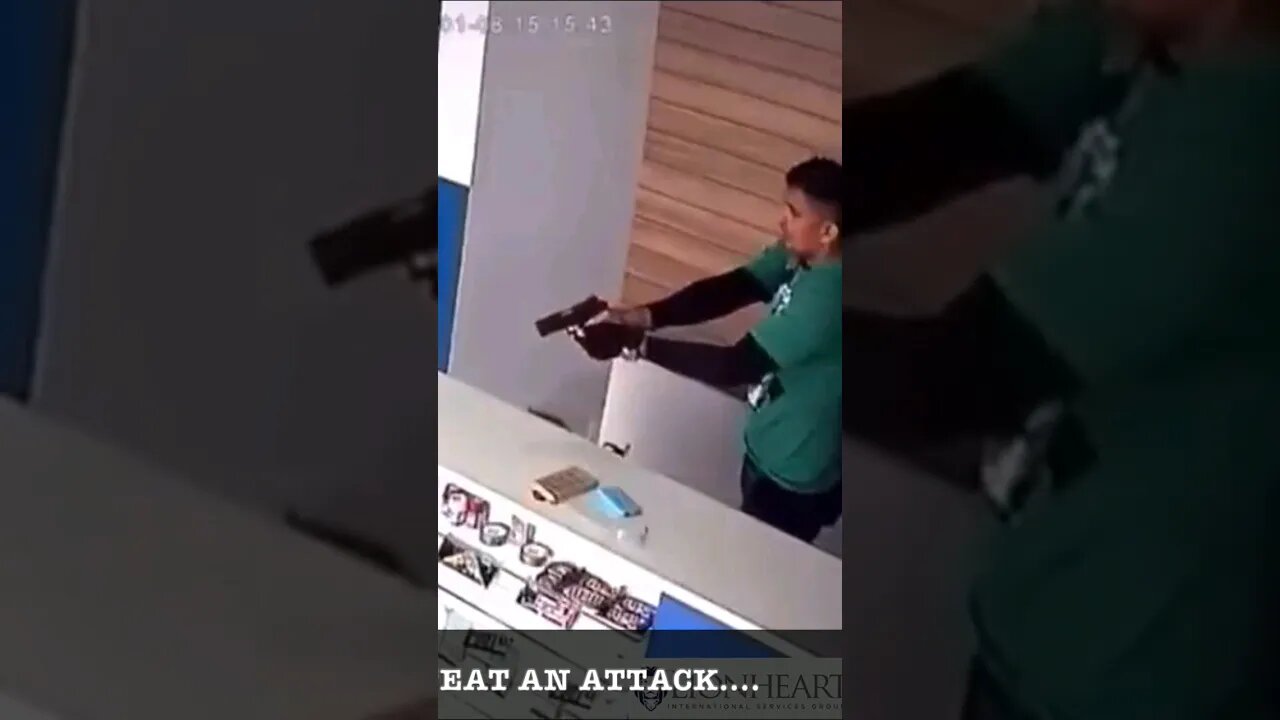 Situational awareness at its finest. Store Owner Saves The Day With a Quick Reaction!