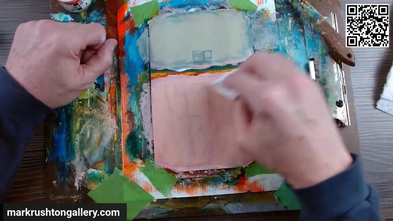Thursday - Blick Visit (Hi Kate!) - and Live Book Painting