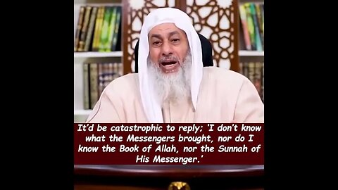 Beware of Not Having an Answer for this Question on Judgment Day- Sh. Mustafa al-'Adawi #shorts