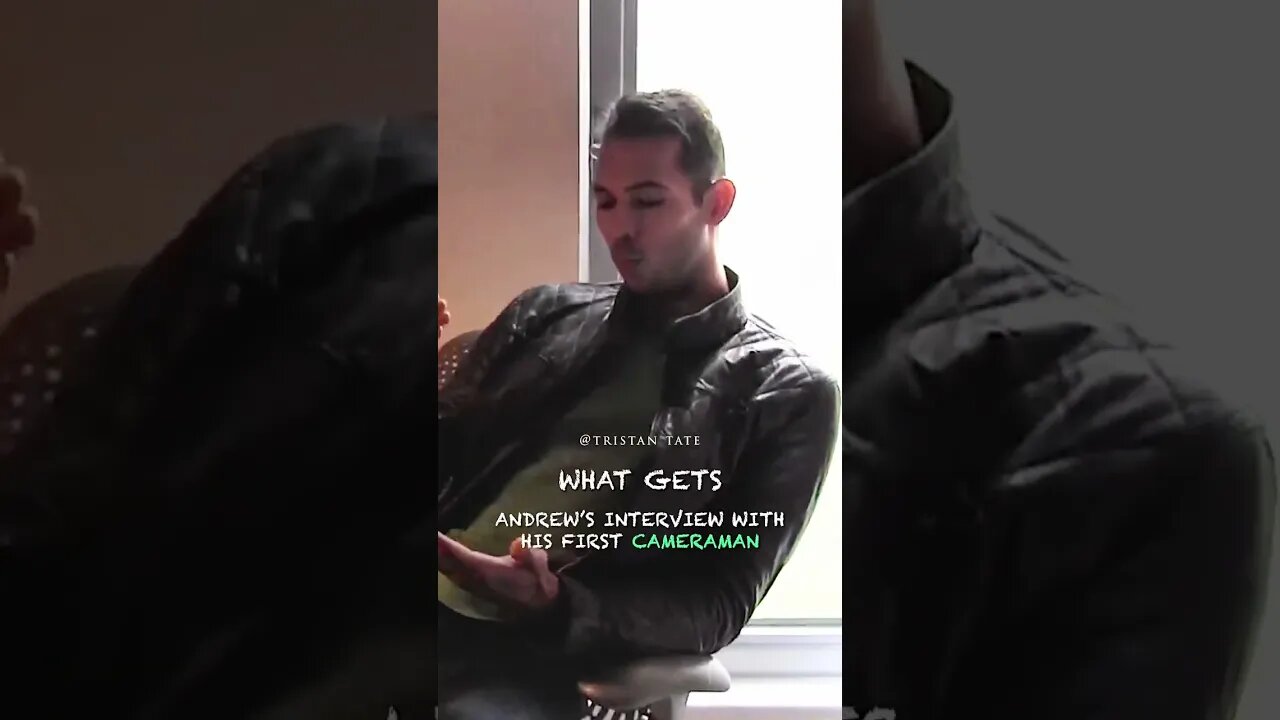 Tristan Tate Interview With Our First Cameraman #Shorts