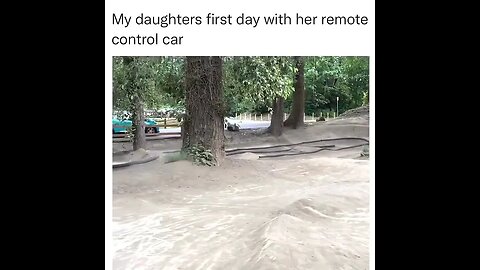 Toddler struck by her remote-control car