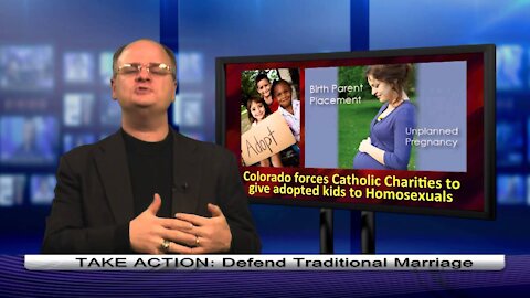 2013-03-23-Catholic Charities forced to adopt kids to homosexuals - 1 min. comment - Chaplain Kling