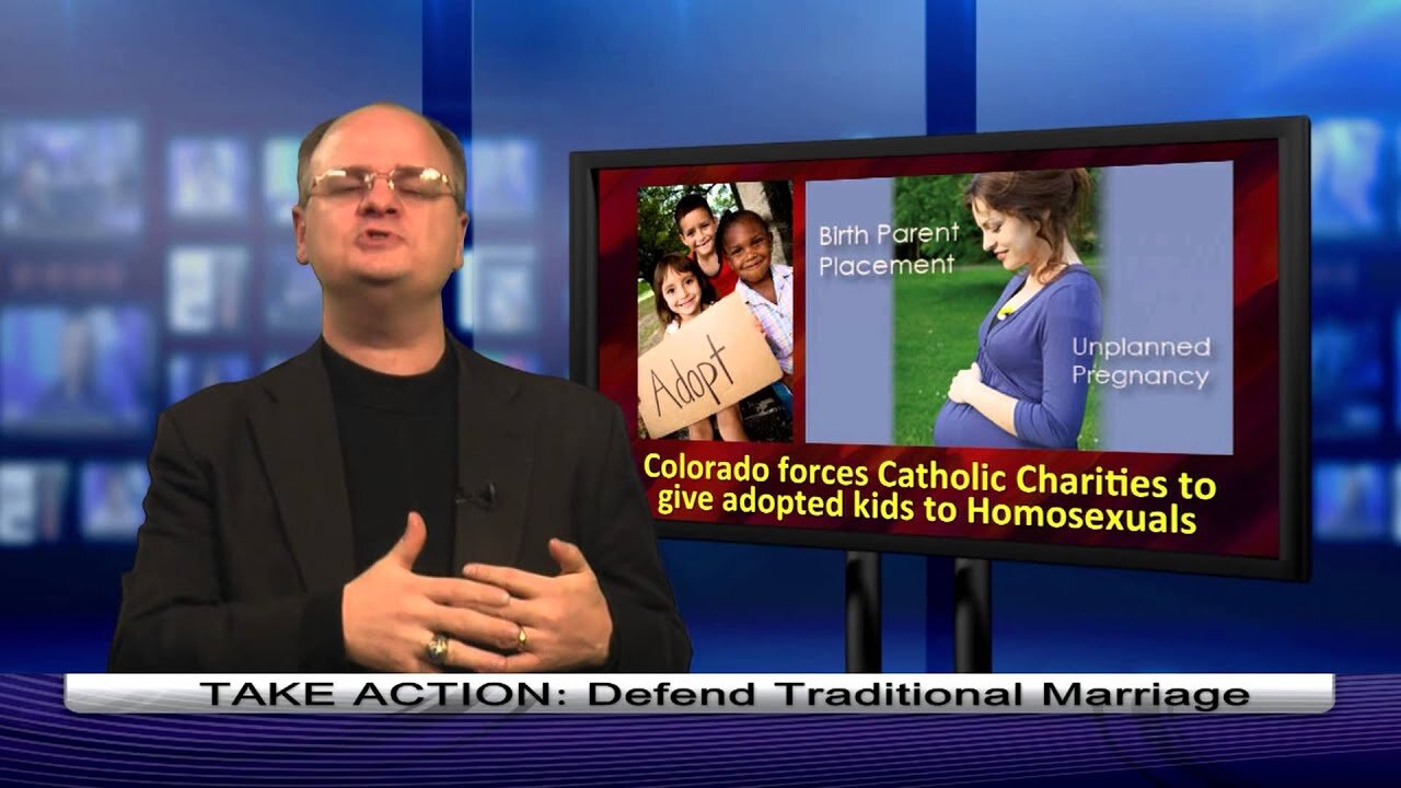2013-03-23-Catholic Charities forced to adopt kids to homosexuals - 1 min. comment - Chaplain Kling