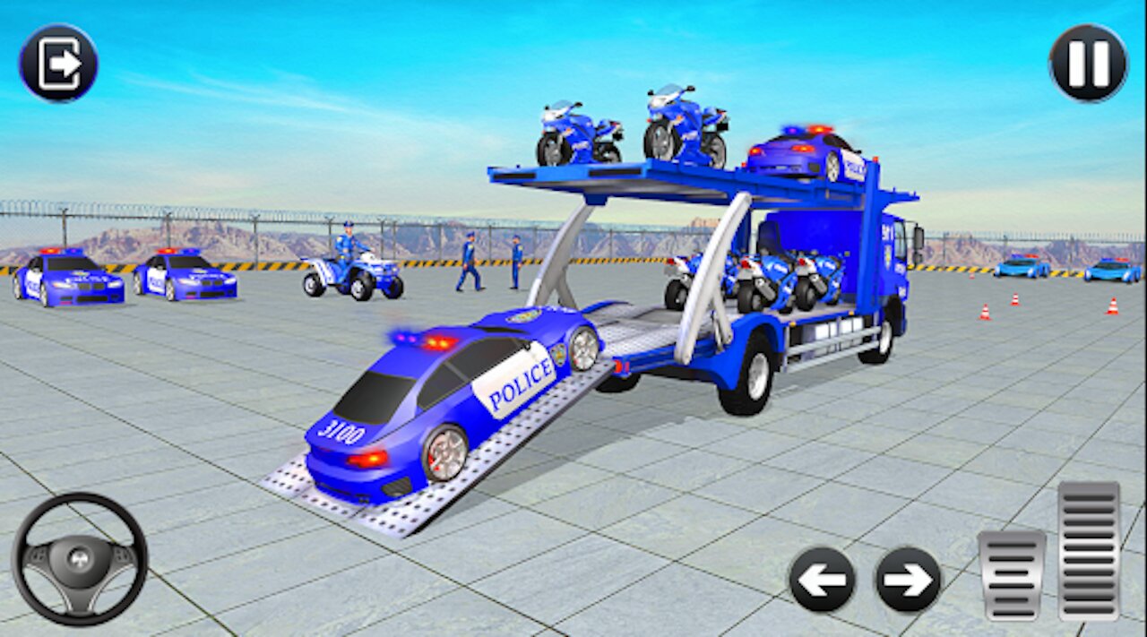Grand Police Transport Truck _ Android Gameplay