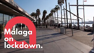 Málaga deserted after coronavirus surge