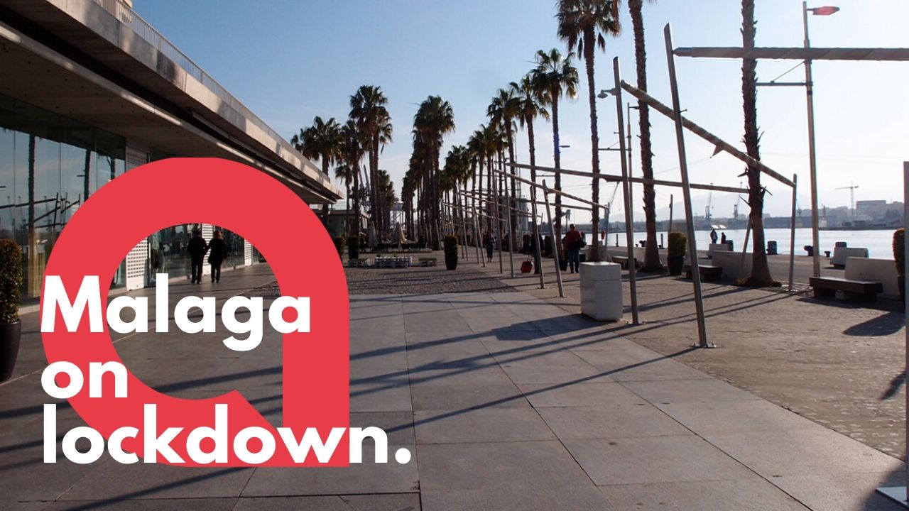 Málaga deserted after coronavirus surge