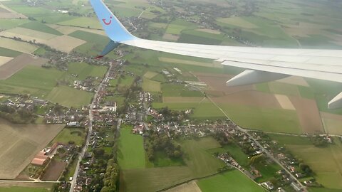 (Incroyable vu aérien, prise de l'avion)Tuifly, de Fès à Lille