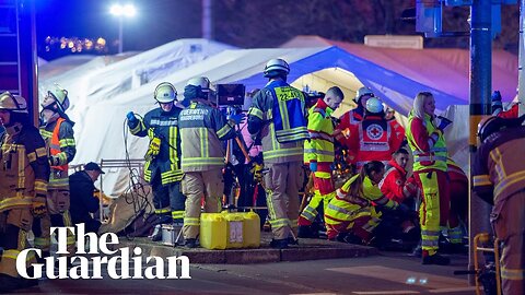 Two killed and scores reportedly injured after car drives into German Christmas market