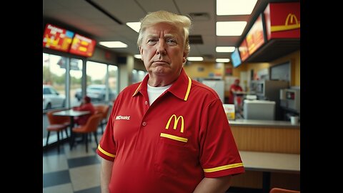 TRUMP SAYS HE WORKED AT MCDONALD'S TOO