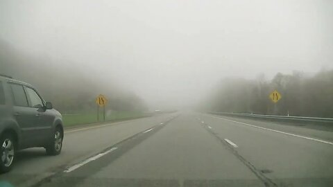Driving through the clouds in PA - April 2023