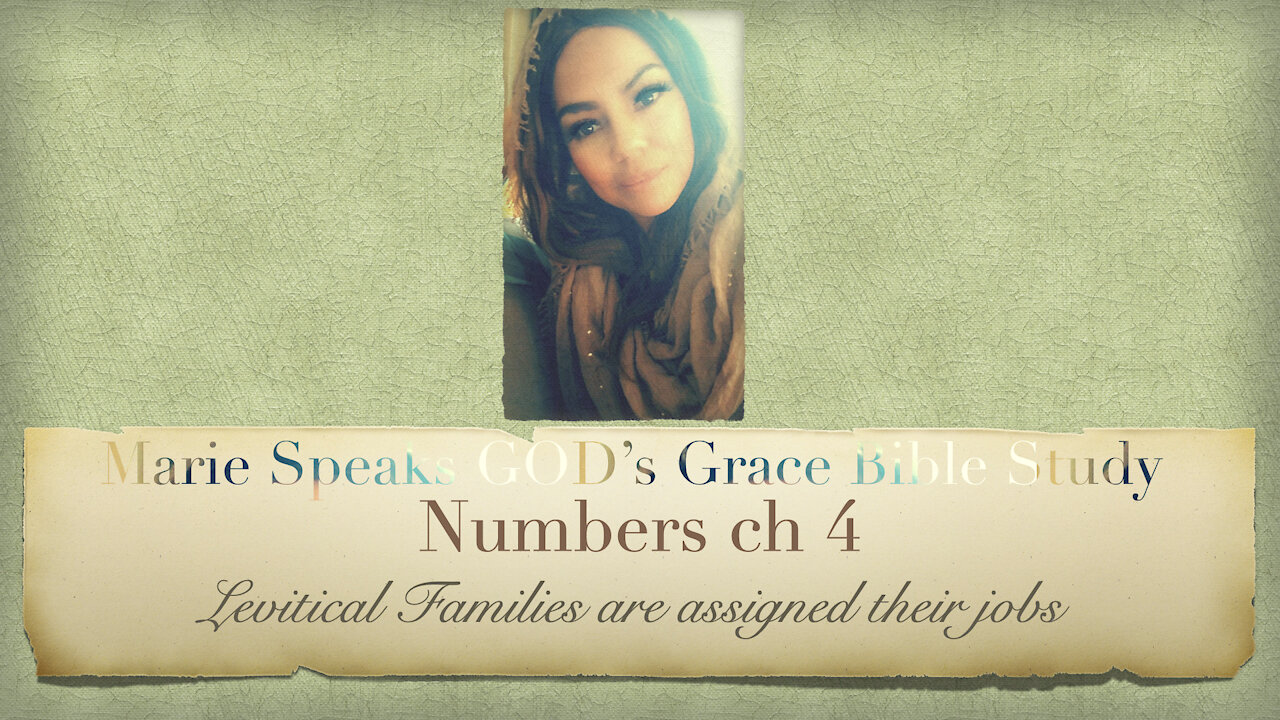 #Hope #Scripture #Grace Numbers ch 4: Levitical Families are assigned their jobs