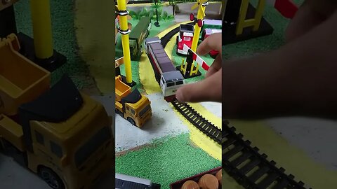 Kereta api sedang mencari gerbong
