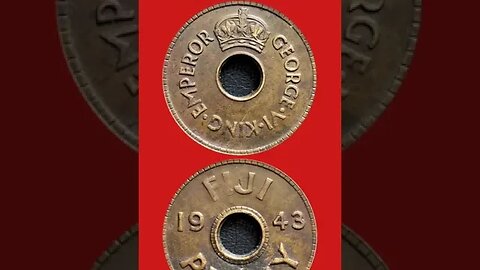 FIJI 1 PENNY 1943.#shorts @COINNOTESZ #fiji