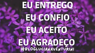Eu entrego, eu confio, eu aceito, eu agradeço (108 vezes/repetições) #lucianaventurini