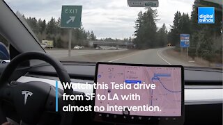 Watch this Tesla drive from SF to LA with almost no intervention