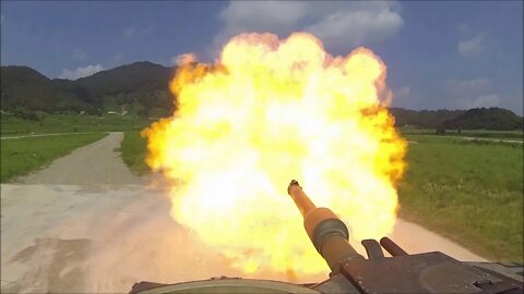 Abrams Tanks at Rodriguez Range, Korea