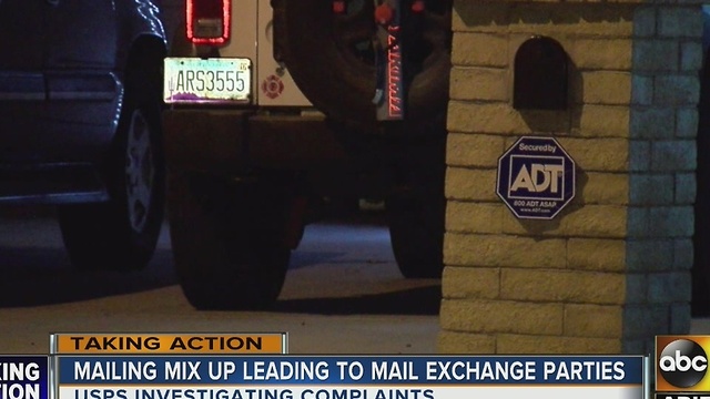 Mailing mix up leading to mail exchange parties
