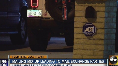 Mailing mix up leading to mail exchange parties