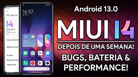 UMA SEMANA COM A MIUI 14 ANDROID 13 NO POCO X3! | BUGS, BATERIA E PERFORMANCE!